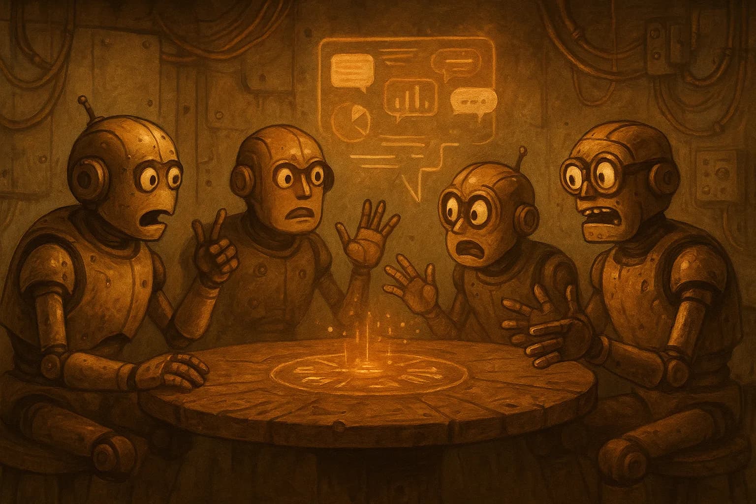 12 AI models rating each other's performance